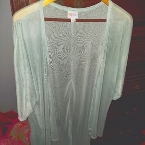 Lularoe Lindsay size S sheer light blue